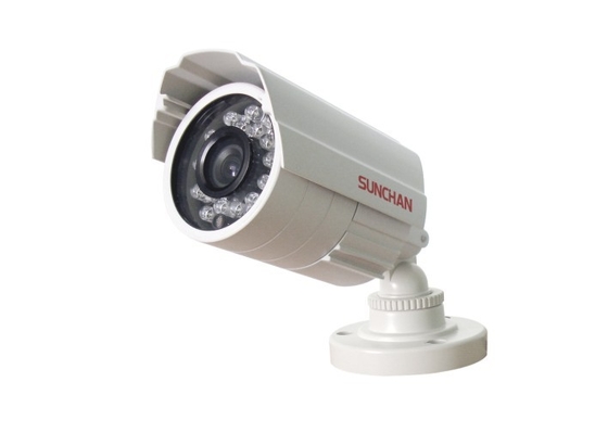 Outdoor Building ICR CCTV CMOS IR Bullet Cameras , Bracket 600TVL E-668IIM