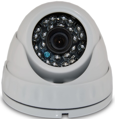 Miniature AHD CCTV Camera , 720P HD TVI Vandalproof Dome Camera 1.0MP