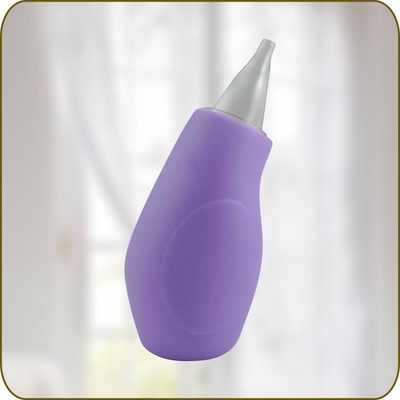 Vacuum Baby Nasal Aspirator White / Purple Medical-Grade PVC