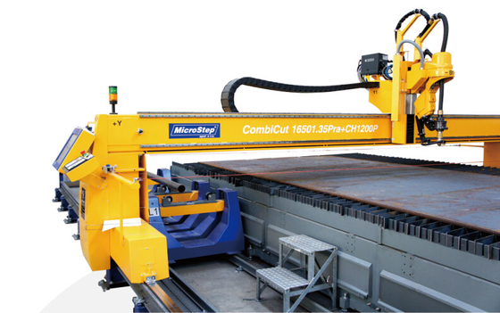 Yellow CNC Combicut 3D Bevel Plasma Beveling Machine for Automobile Industry